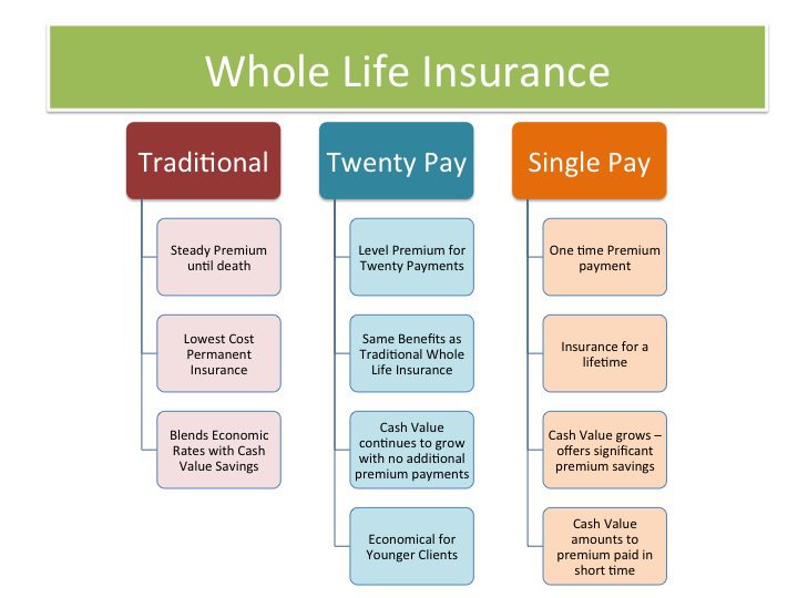 Whole Life Insurance - Guaranteed death benefit and premiums